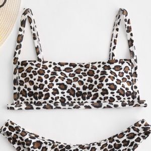Zaful cheetah print bikini top